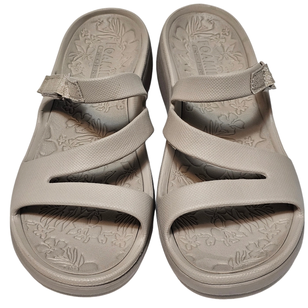 Skechers Foamies Arch Fit Adjustable Slides Women's Size 10 - Picture 8 of 13
